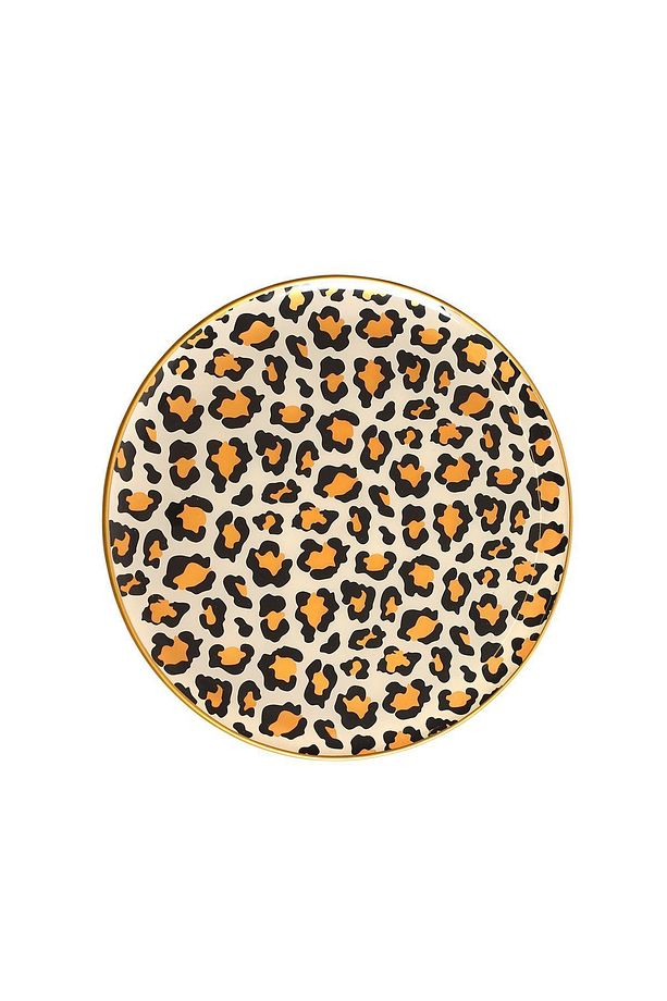 Leopar Desen Servis Tabağı - 5