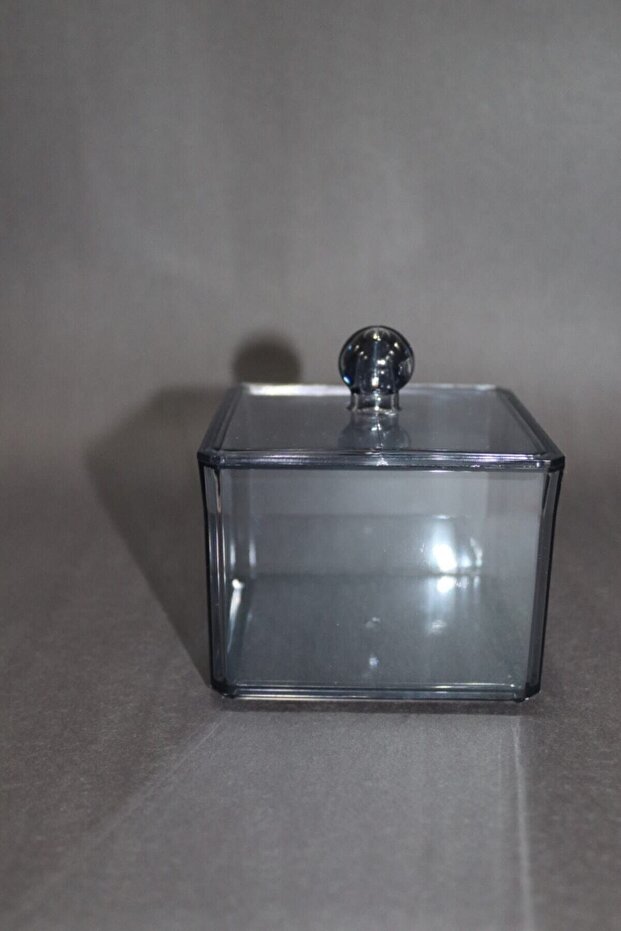 Şeffaf Kare Pamukluk Ve Kulak Çubuğu Kutusu - 2