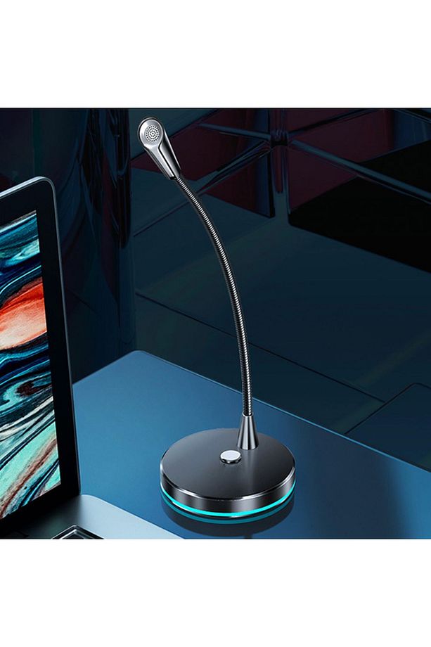MC W33 Masaüstü 3.5mm Jack Mikrofon Podcast Yayın Mikrofonu SİYAH - 2