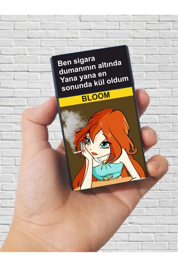 Bloom Winx Kül Oldum Standart Sigara Tabakası Kutusu - 1