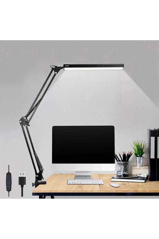 Katlanabilir Çalışma Okuma Masa Lambası Ayarlanabilir Led Akrobatik - 8