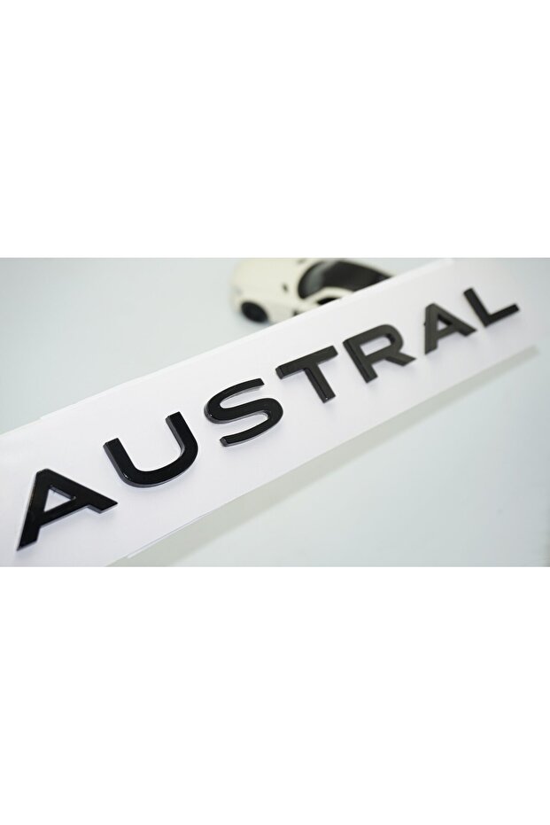 Color Rubber - Austral Black ABS, 3M, Compatible with Renault Logo