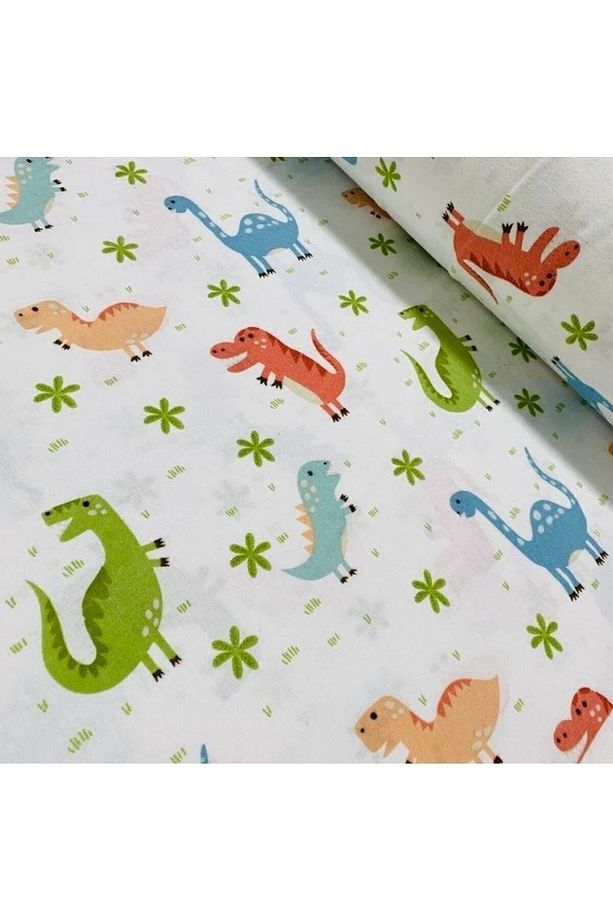 Yazlık Müslin Uyku Tulumu %100 Pamuk Müslin Dinozor Çocuk Bebek Uyku Tulumu - 3