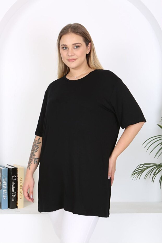 Women's Black Long T-Shirt