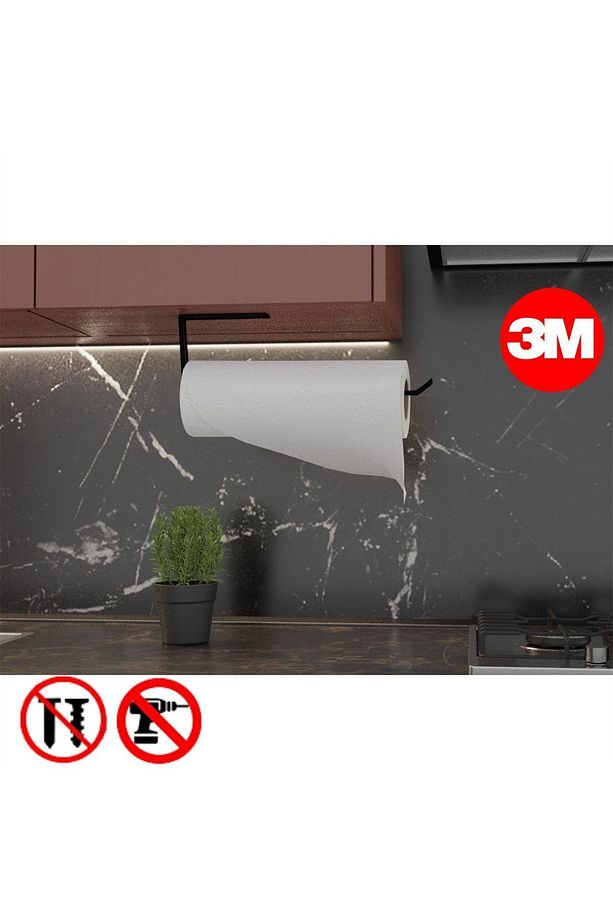 Yapışkanlı Kağıt Havluluk Yapışkanlı Havlu Askılığı, Banyo Askısı Yapışkanlı Havluluk Mt72s - 1