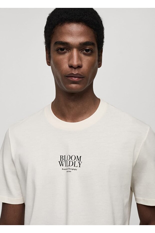 Desenli slim fit tişört - 7