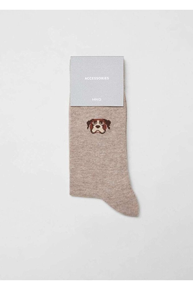 Baumwollsocken mit Tiermuster - 3
