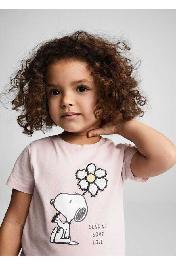 Snoopy baskılı tişört - 7