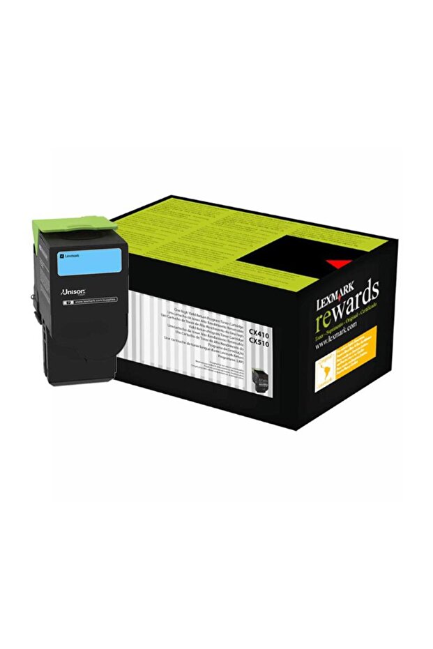 80c8hc0 Toner Orj. - Cx410, Cx510 Cyan (3K) - 1