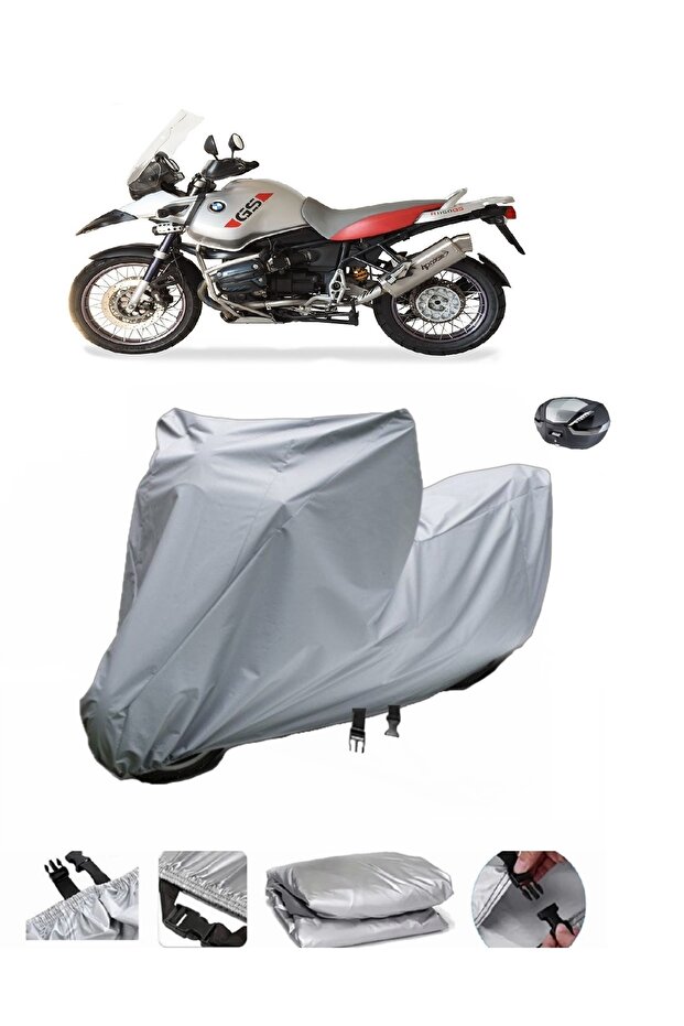 BMW R 1150 GS Adventure Waterproof Motorcycle Cover, Compatible with Rear Bag .