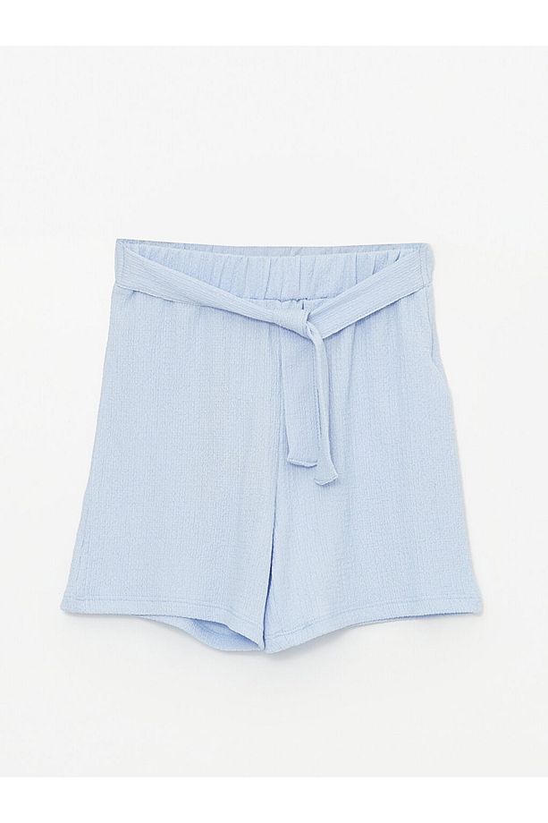 Beli Lastikli Basic Kız Çocuk Şort - 3