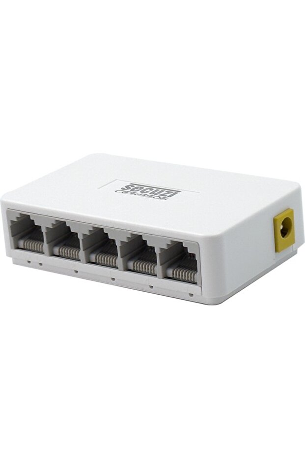Secuzi 5 Port 10/100/1000MBPS Tak ve Kullan Gigabit Network Switch - 1