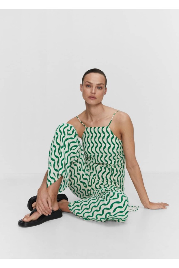 Sırt Dekolteli Uzun Tulum - 6