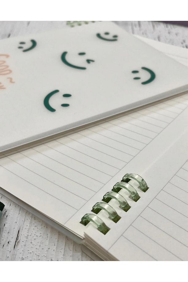 Sevimli Good Luck Desenli Spiralli Binder B5 Defter / Scrapbook /Notebook/Bullet Journal - 4