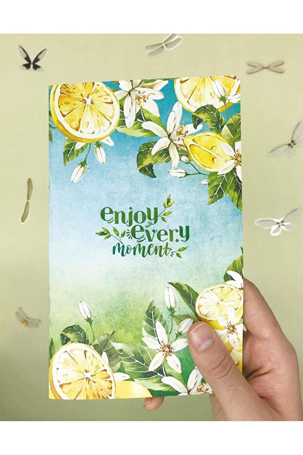 دفتر ملاحظات غير مبطن بنمط الليمون - 2