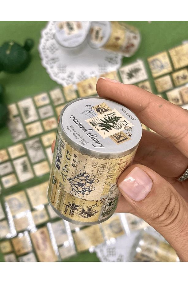 Orman Postanesi Temalı Tek Tek Çıkartmalı Pul Washi Bant / Sticker / Çıkartma/Bullet Journal/ Defter - 1