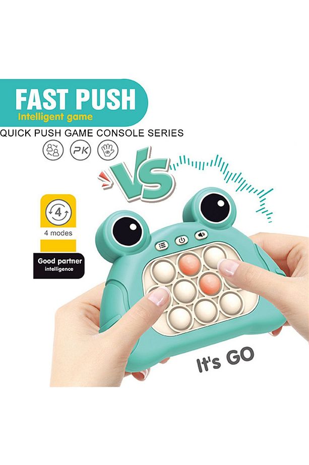 Popit Işıklı Oyun Stres Giderici Çocuk Fidget Kabarcık Elektronik Hızlı Quiçk Push Mavi - 1