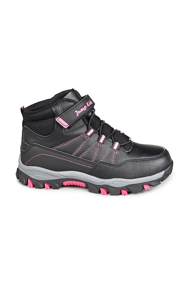 27788 Velcro Black - Fuchsia Girl's Boots Sneakers