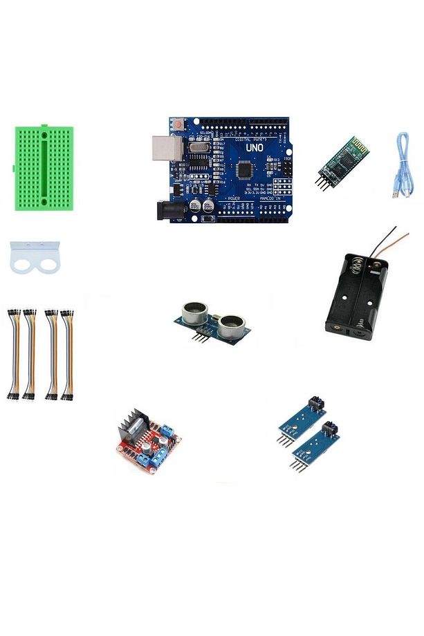 4wd Bluetooth Engelden Kaçan Çizgi Takip Eden Araç Seti-emes Robotik Kitapçık Hediyeli - 2