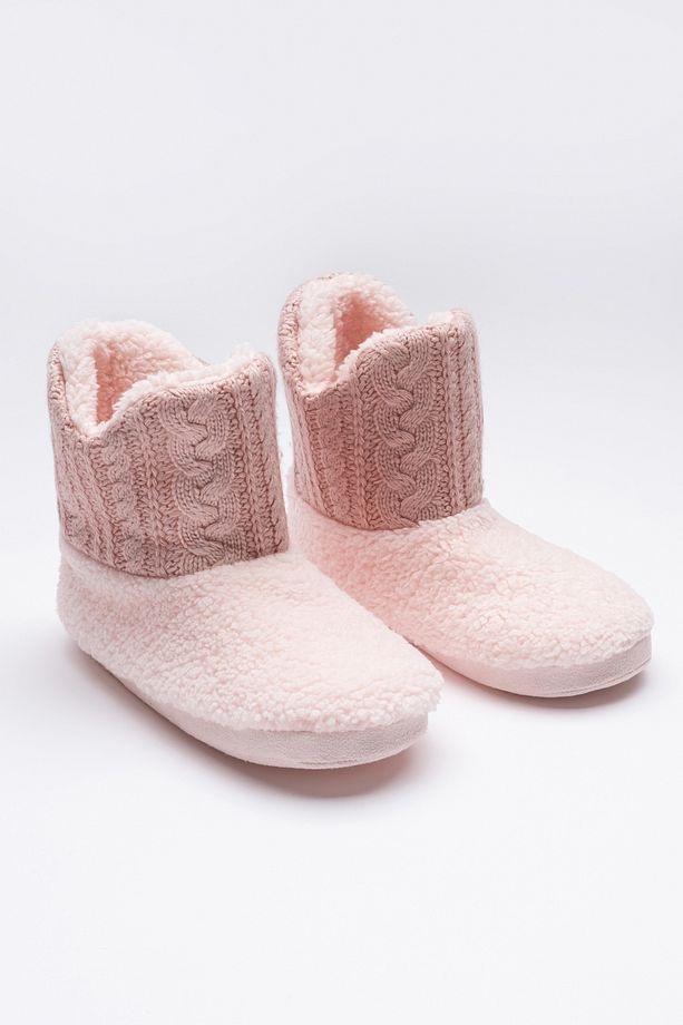 Rose Fuzzy Knit Bot - 1