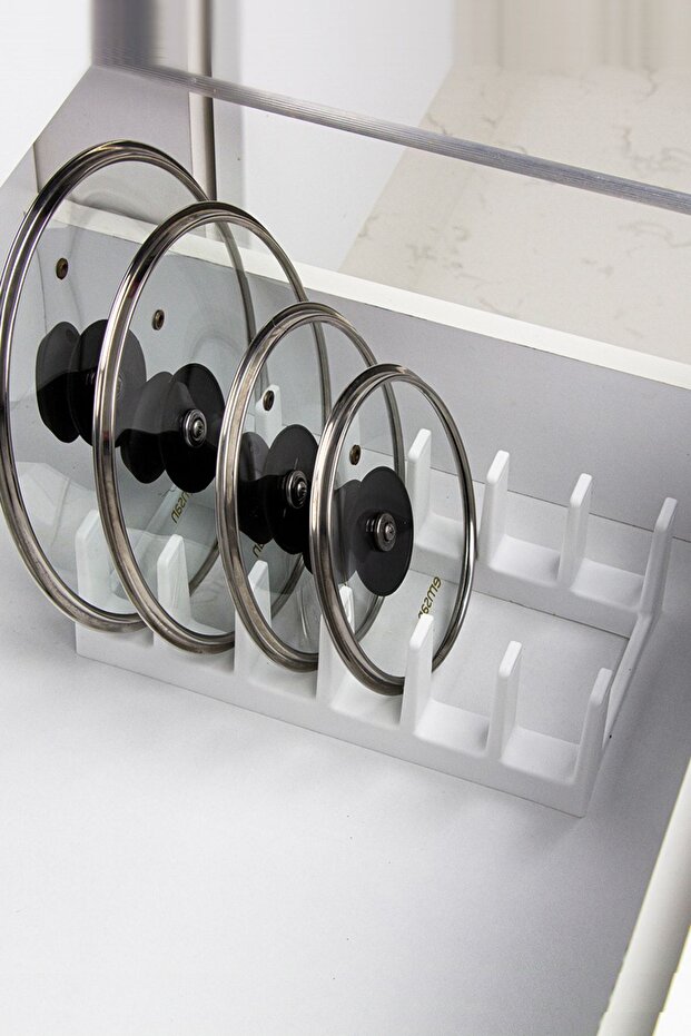 Quality Pot Lid Organizer White - Pot Lid Organizer