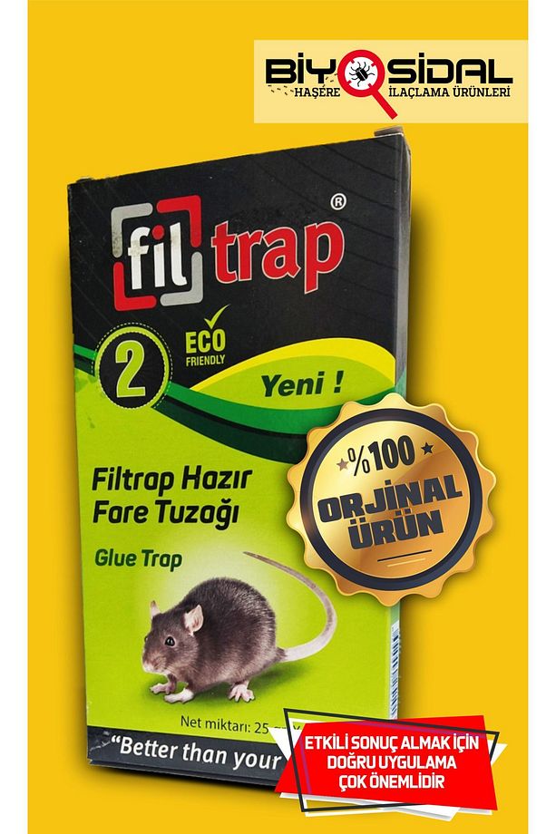 Yapışkanlı Fare Tuzağı 2 Li - 1