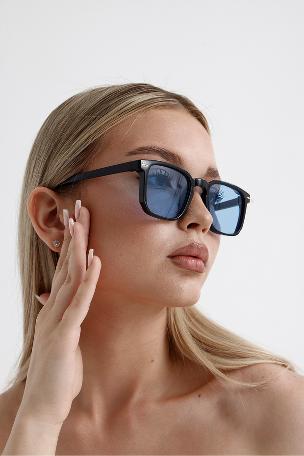 NEW SEASON UNISEX BLUE GLASS TREND SUNGLASSES
