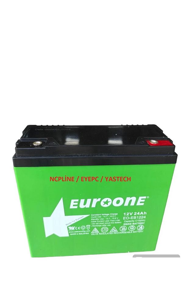 GÜNEŞ PANELİ İÇİN 12 VOLT 24 AMPER UZUN ÖMÜRLÜ JEL AKÜ - 1