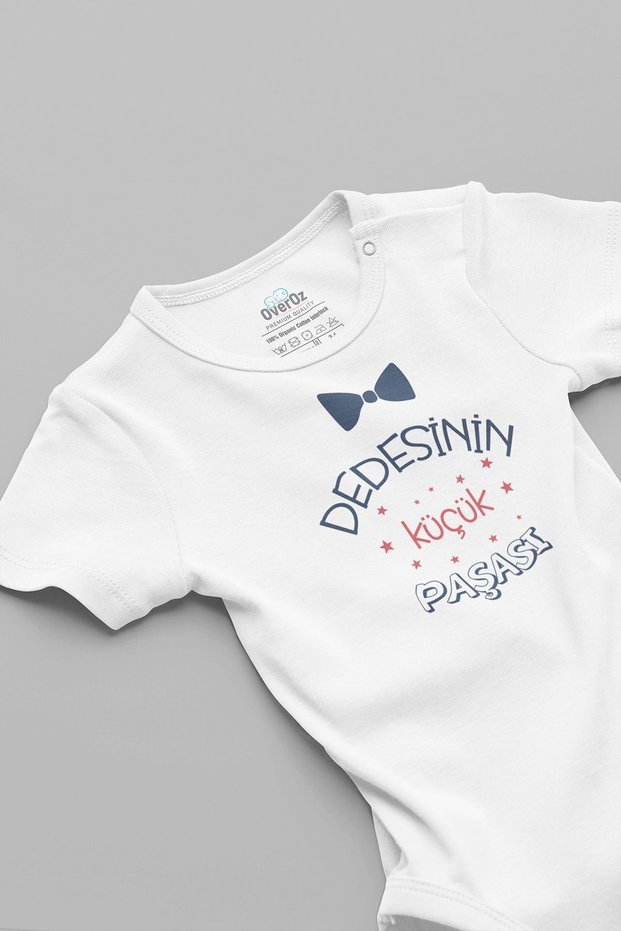 Organic 100% Cotton Grandfather's Little Prince Written Baby Bodysuit Snap Fastener Bodysuit 5757
