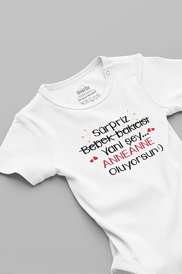 You Are Becoming Printed Mother's Bodysuit - 100% Cotton, Short Sleeve, Snap Fastener Baby Bodysuit 5620