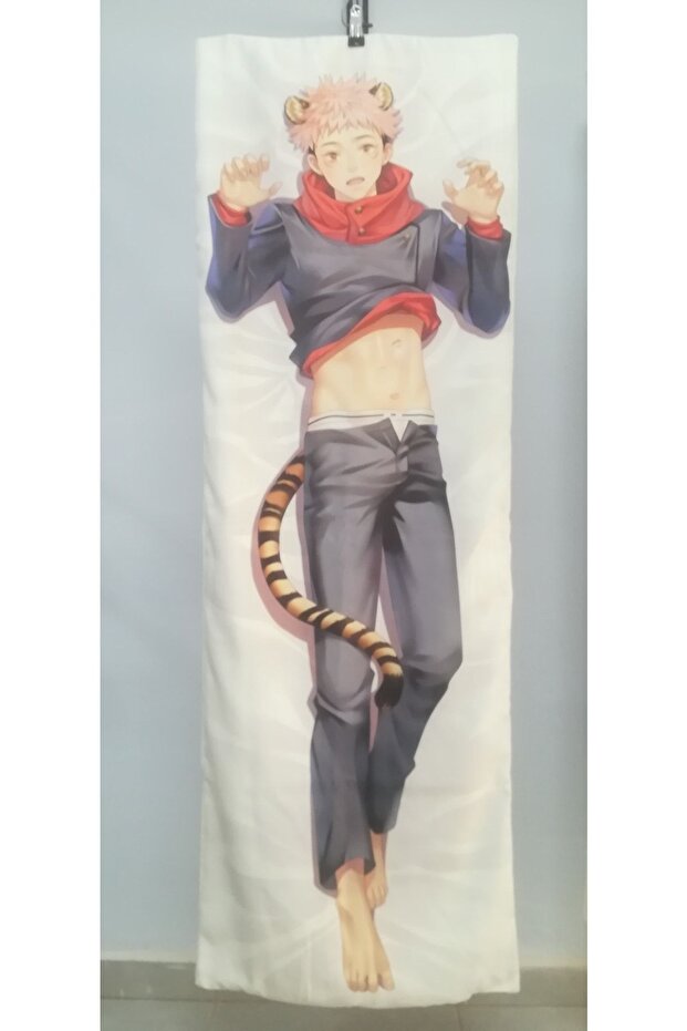 Anime-jujutsu Kaisen-itadori Patterned Hugging Pillow Case