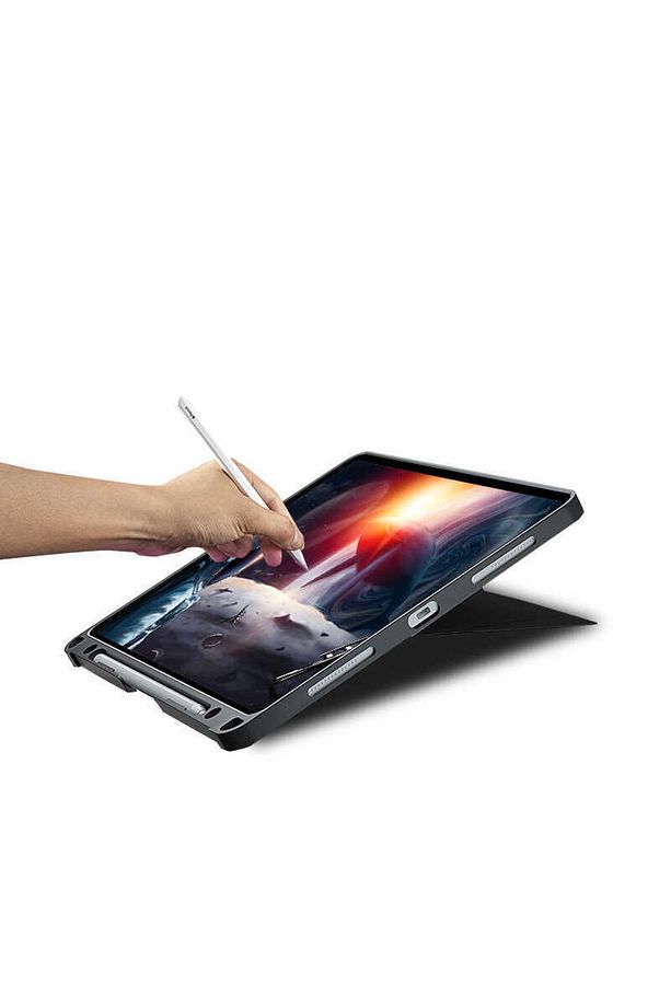 iPad Air 11 2024 Uyumlu Klavyeli Kılıf Touchpad Özellikli Wiwu Mag Touch Standlı Kılıf Siyah - 5
