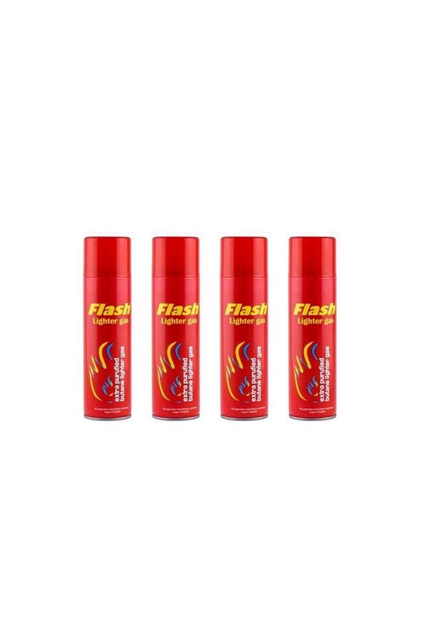Flash Lighter Çakmak Gazı 270 ml 4 Adet Parlı 8699621150502 - 1