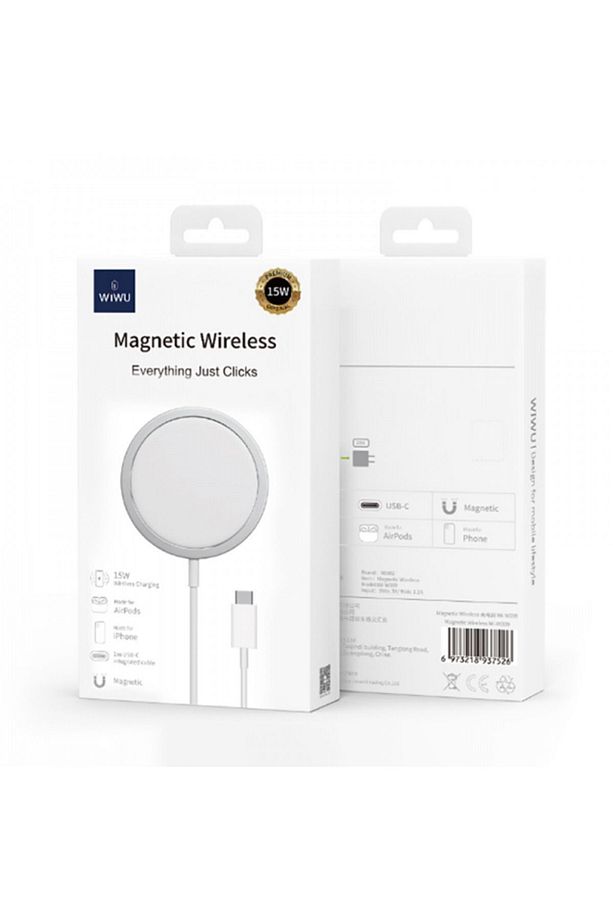 Hızlı Şarj Özellikli Magsafe PD Wireless Şarj Aleti Wiwu Wi-W009 Interstellar 15W - 5