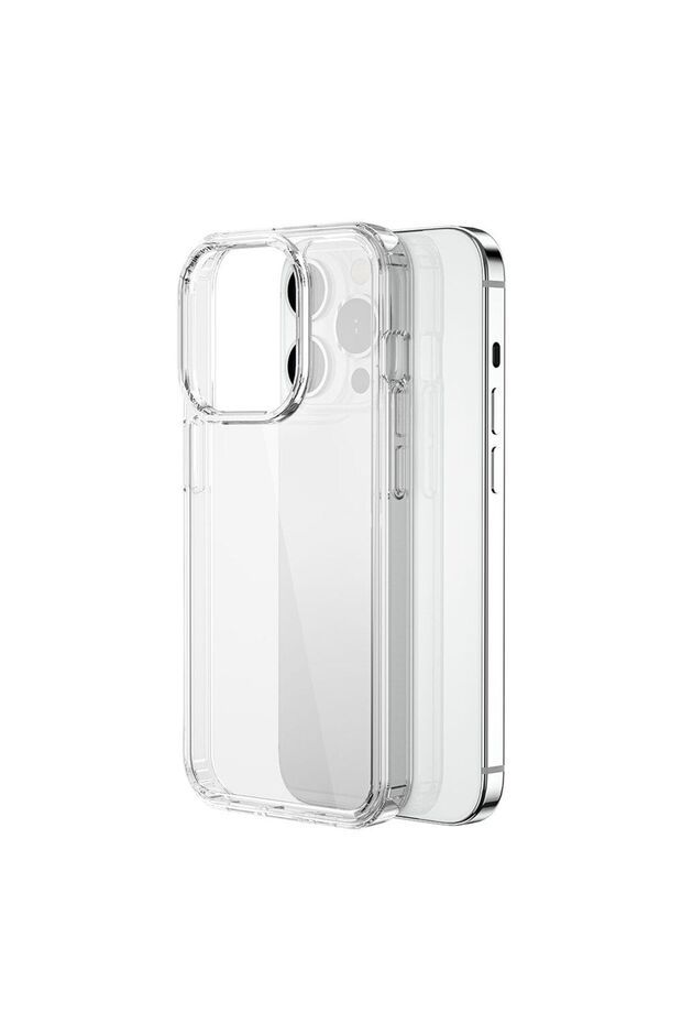 iPhone 15 Pro Uyumlu Kılıf Wiwu Magnetic Crystal Sert PC Kapak Şeffaf - 3