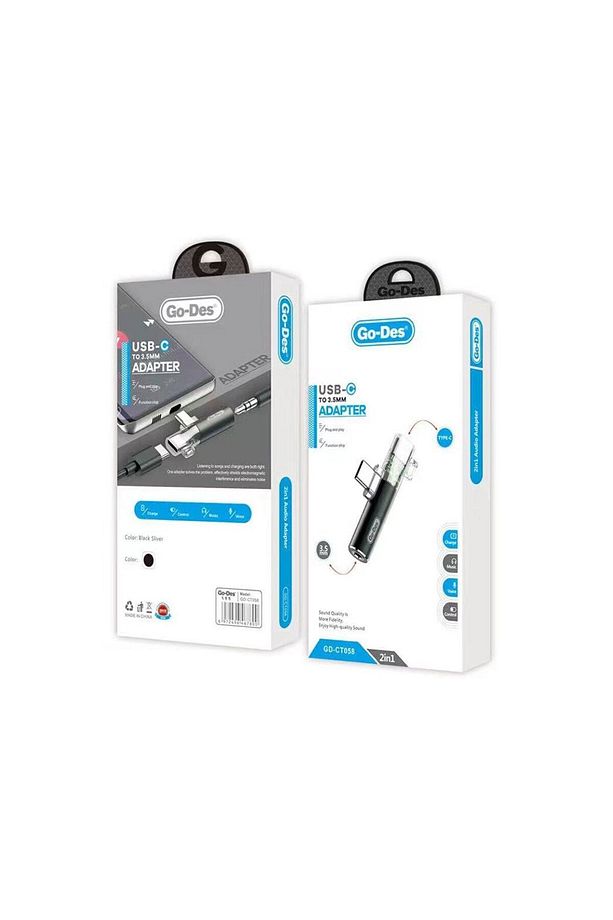 Kulaklık ve Şarj Dönüştürücü Type-C ve 3.5mm Jack Çoğaltıcı Hızlı Şarj Desteği Hızlı Veri Aktarımı - 2