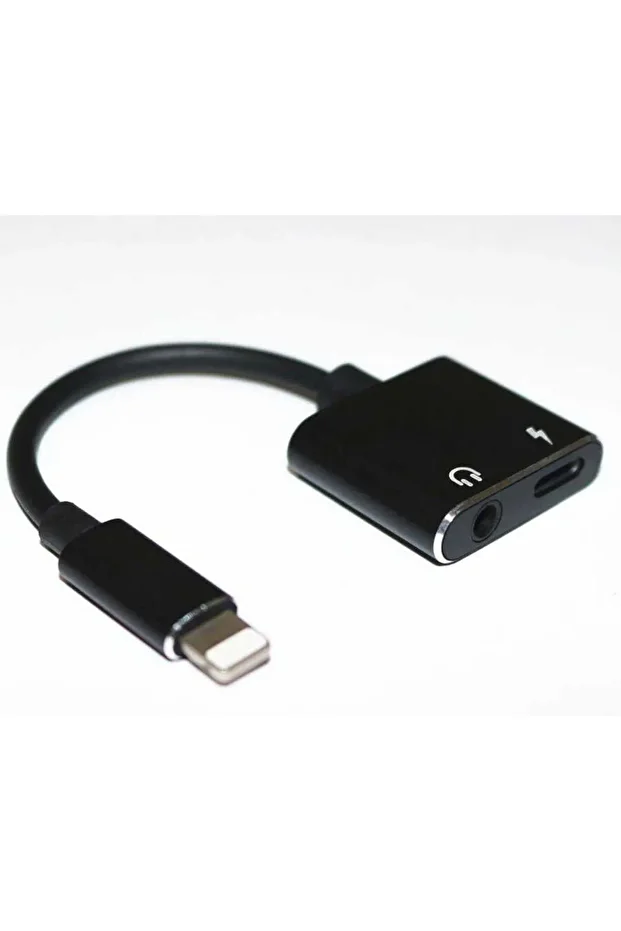 Gd uc026 2 In 1 Lightning 3.5 mm Aux Kulaklık ve Şarj Dönüştürücü Ses Adaptörü - 1