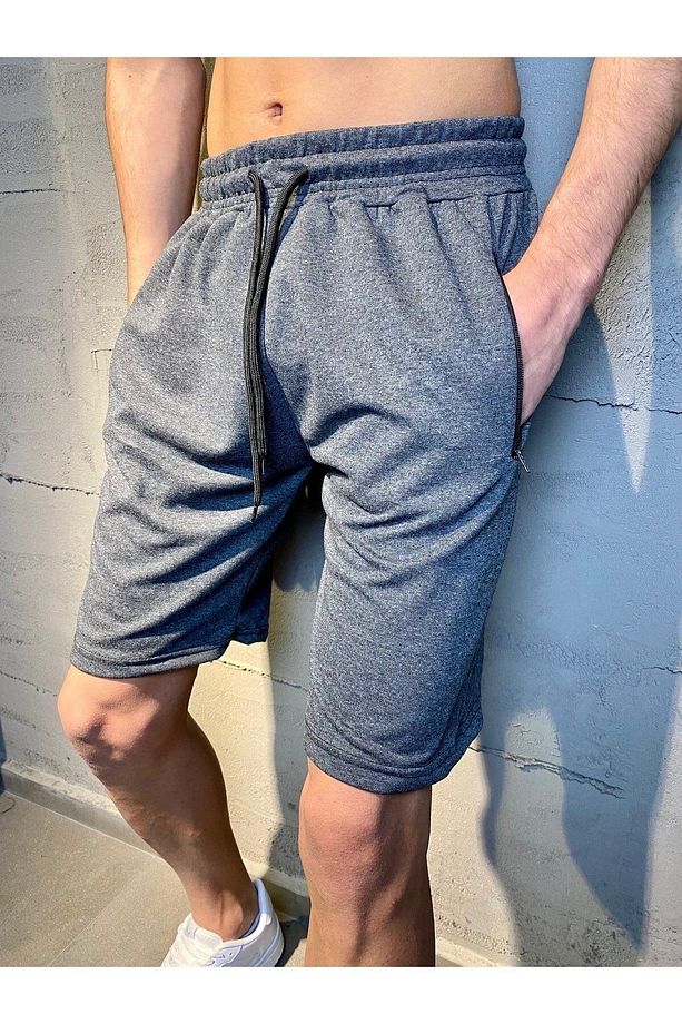 Erkek Life Comfy Bel Lastikli Cep Fermuarlı Şort - 3