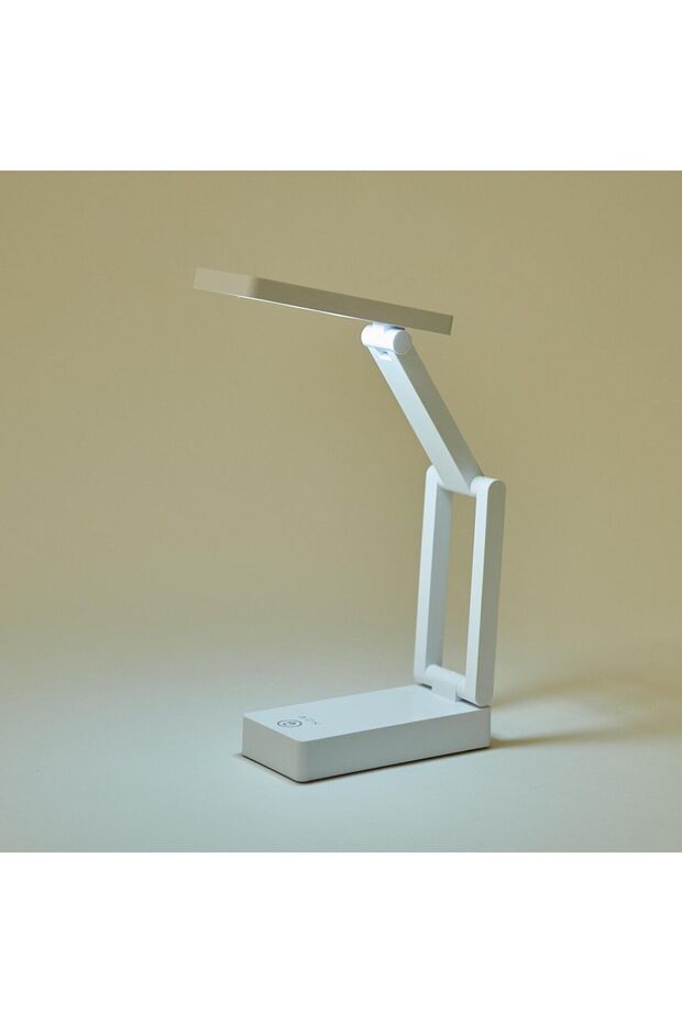 AF11-10019 Şarj Edilebilir Katlanabilir Masa Lambası - Beyaz - 5