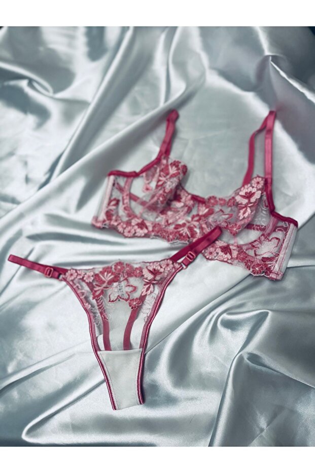 Pembe bralet takım - 2