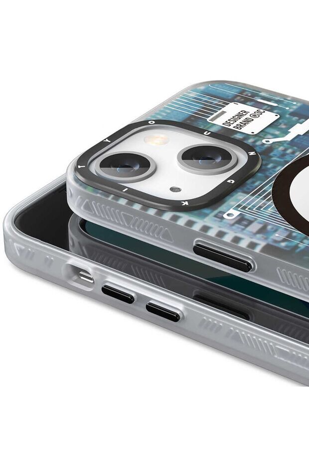 Apple iPhone 14 Plus Uyumlu Technology Serisi Mavi Kapak - 4