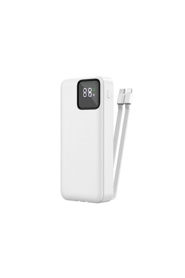 Jc-22 Dijital Led Ekran Şarj Göstergeli Type-c Ve Lightning Kablolu Powerbank 22.5w 20000mah - 1