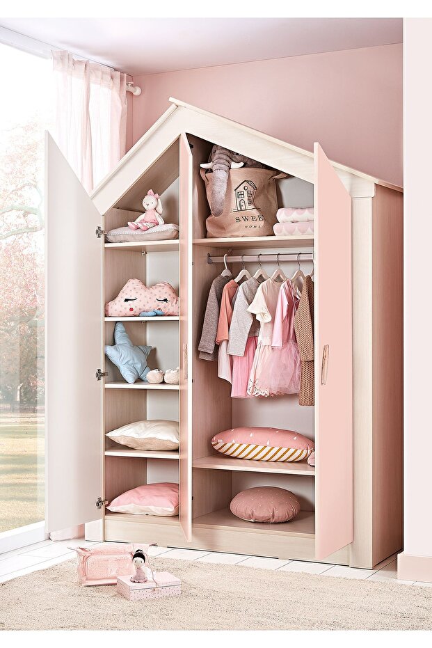 Pink House 3 Kapaklı Dolap - 2