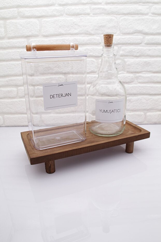 Multi-Purpose Rectangular Wooden Leg Riser Stand Presentation Organizer - 6