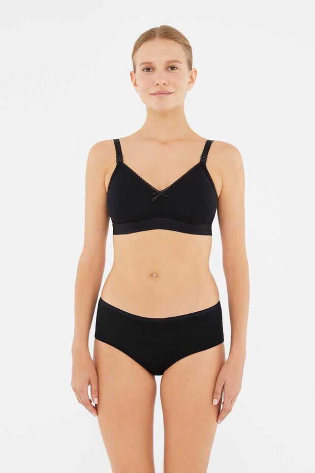 Siyah 2'li Modal Hipster Külot - 4