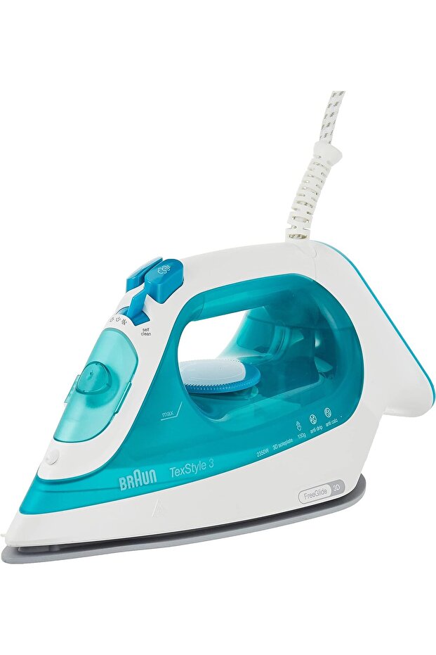Text style Steam Iron Free Glide 3D, 2350 watts, Super Ceramic,steam shot 150g/min - SI 3041
