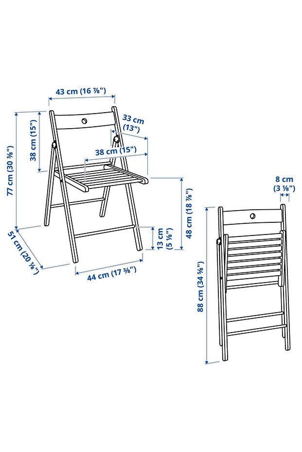 FRÖSVI katlanır sandalye - 6
