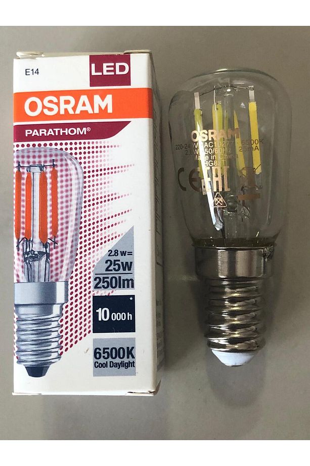 3 ADET OSRAM  E14 RUSTİK LED  2,8W=25W 250 LÜMEN  6500 KELVİN BEYAZ  10,000 SAAT - 1