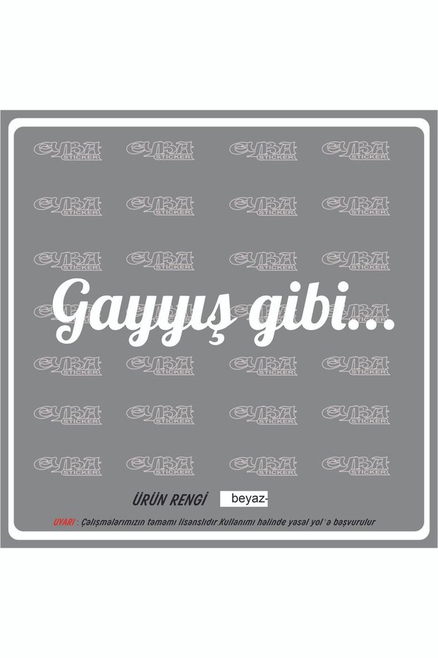 Gayyış Like Auto Sticker Car Glass Sticker 20 X 4 Cm