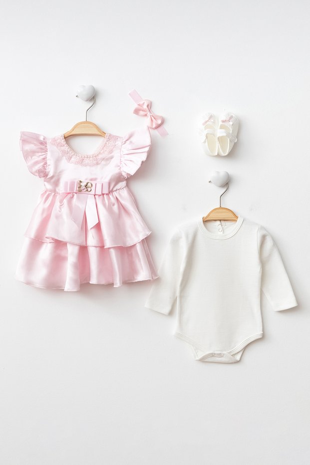 Pompom Baby Girl Newborn Gift Mevlüt Dress Baby Mevlüt Dress